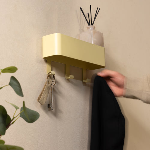 Spinder Design kapstok Dax Play 3 - Butter Yellow - 3 haken - Exclusief voor vtwonen! - vtwonen shop