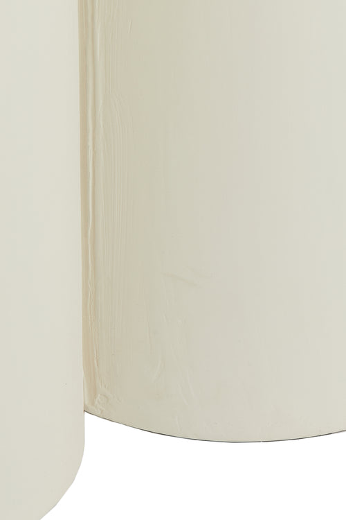 Light & Living eettafel MIZUHO - Ø130x78cm - wit