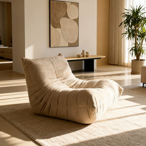 Giga Meubel Fauteuil Bear - Taupe Stof - 87x97x69cm - vtwonen shop