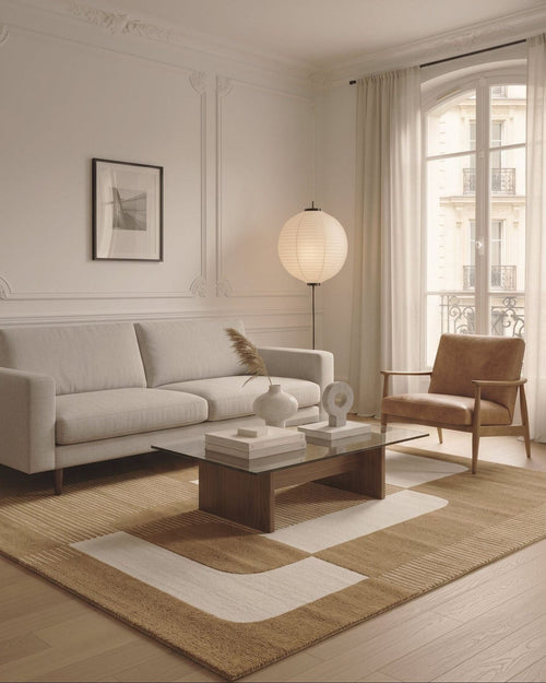 AFK Living vloerkleed Vauban - reliëfeffect - beige - 200x290 cm