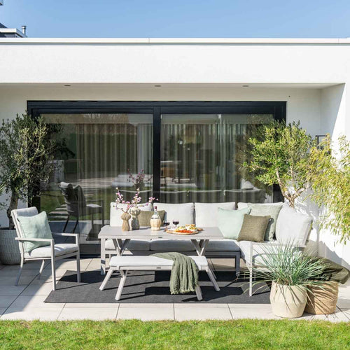 Garden Impressions lounge dining set Senja valley sand - 5-delig - rechts incl stoel - vtwonen shop