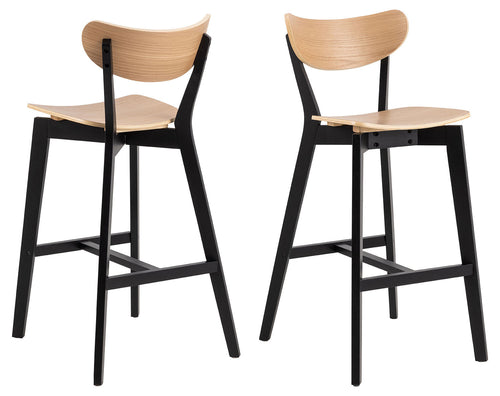 BRAM Barkruk Hamar - Set van 2 - Eiken