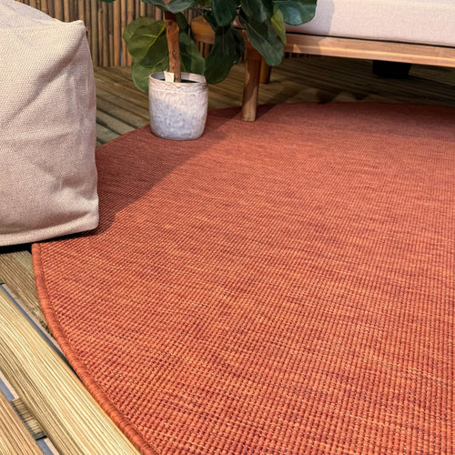 Rond buitenkleed Tone roest - Interieur05 - 200 x 200 cm - vtwonen shop