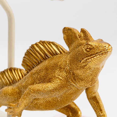 Kare Design Tafellamp goud iguana