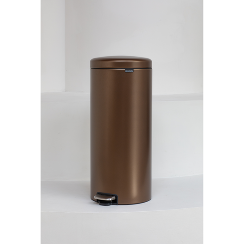 Brabantia NewIcon Pedaalemmer, 30 liter, kunststof binnenemmer - Warm Bronze