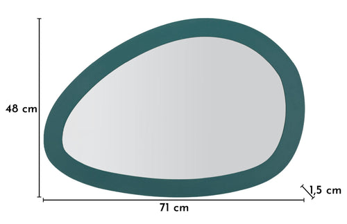 Mauro Ferretti muurspiegel - 71x1,5x48 cm - ottanio