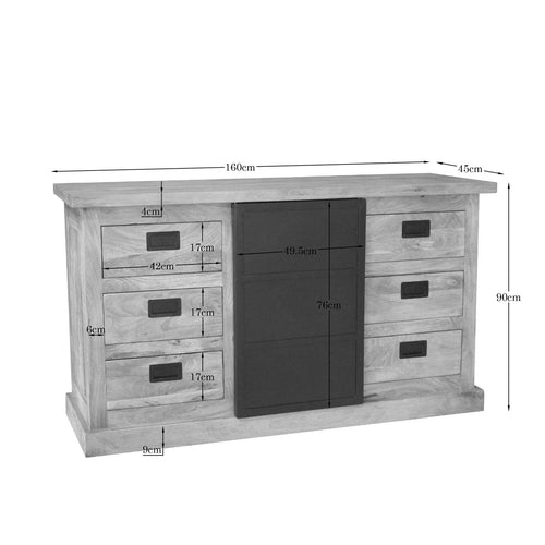 Starfurn Dressoir Noa - Naturel Hout - 160x45x90cm