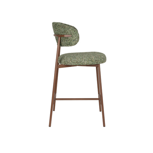 Housecraft Living Claes Barkrukken rugleuning 65 cm Groen - Set van 2