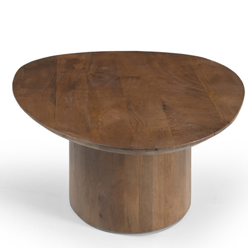 Giga Meubel Salontafel Nara - Organisch Donkerbruin Hout - 110x70x33cm