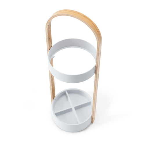 Umbra parapluhouder Bellwood - 22 x 24 x 68 cm - Wit/naturel