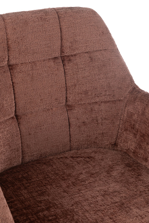 J-Line stoel Louna - ijzer/acryl - bruin - vtwonen shop