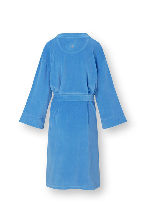 Pip Studio - Naomi Kimono Dames - Velvet - Blauw - S