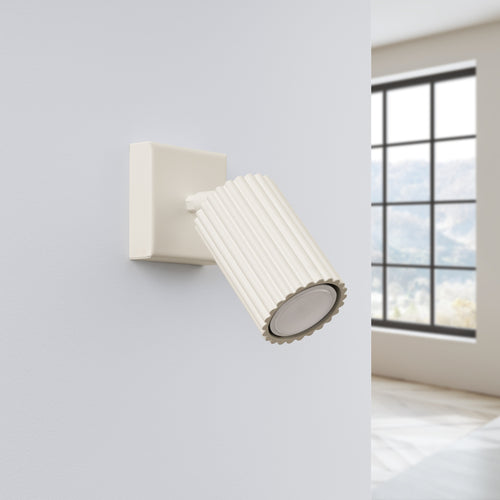 Sollux Lighting Wandlamp KARBON beige - 8x16x8cm