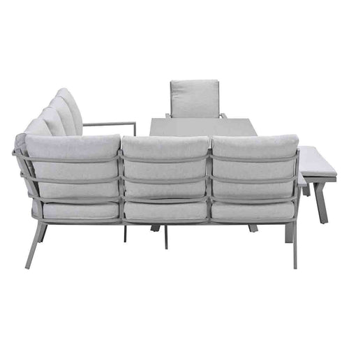 Garden Impressions lounge dining set Senja valley sand - 5-delig - links incl stoel - vtwonen shop