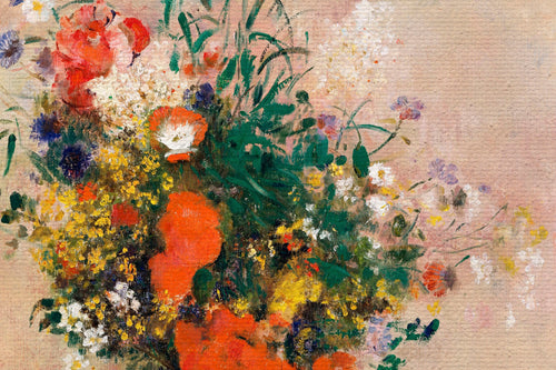 Canvas 60x40 Afdruk Bloemenvaas