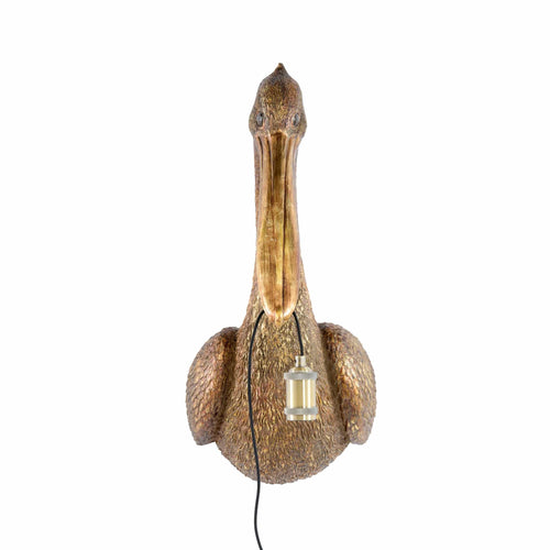 Light & Living wandlamp Pelikaan - brons - 33x28x63cm