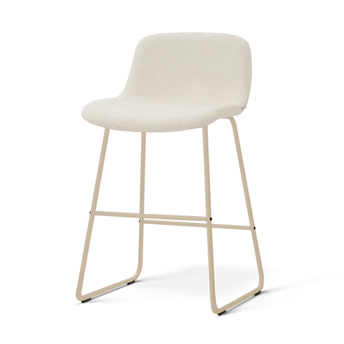 Nolon Nino-Mats barkruk cottonbeige - beige onderstel - 65 cm