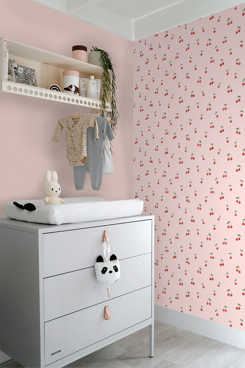 ESTAhome behang kersen roze en rood - 50 x 900 cm - 131651 - vtwonen shop