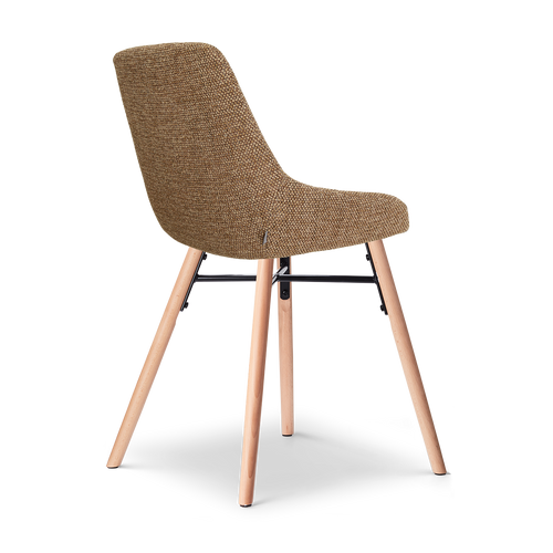 Nolon Nena-Isa eetkamerstoel bruin blend - houten onderstel