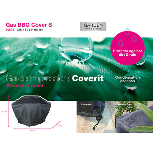 Coverit Gas BBQ hoes - maat S - 126/62x52xH101 cm - vtwonen shop