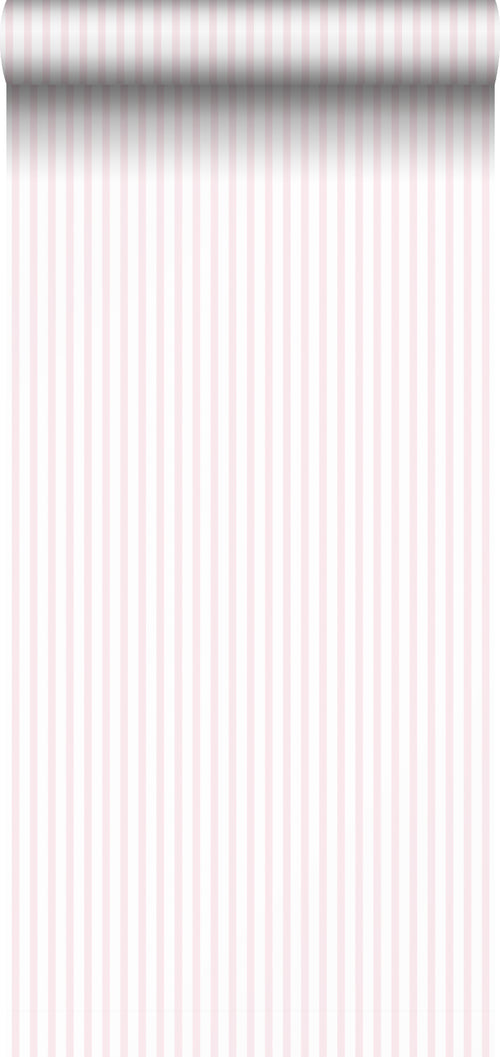 Sanders & Sanders behang strepen licht roze en wit - 53 cm x 10 m - 640475