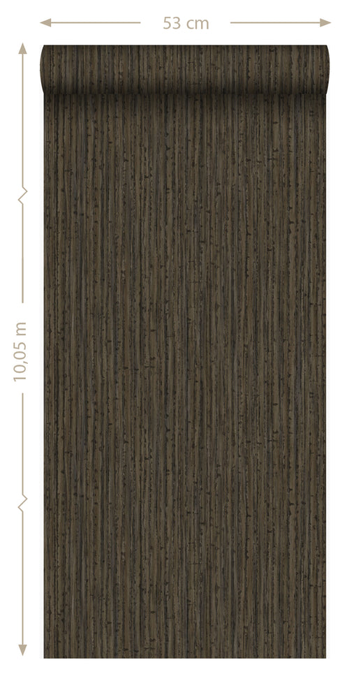 Origin Wallcoverings behang bamboe bruin - 53 cm x 10,05 m - 347404 - vtwonen shop