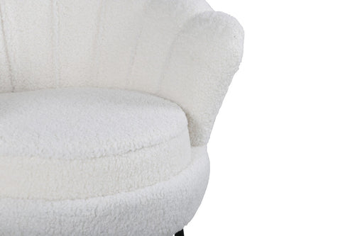 BRAM Fauteuil Ilora - Wit Teddy - vtwonen shop