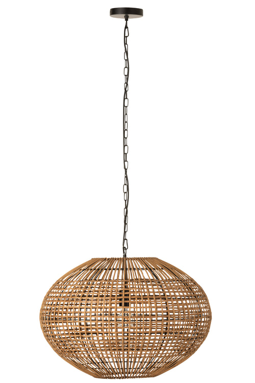 J-Line hanglamp Rattan - jute - naturel - vtwonen shop