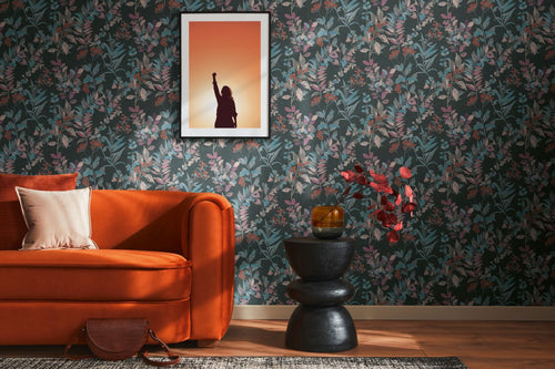 Livingwalls behang bloemmotief blauw - 53 cm x 10.05 m - AS-391711