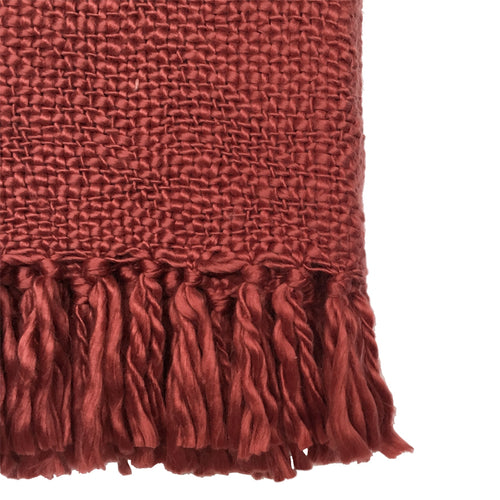 Malagoon plaid Solid - faded rood - 125x150cm
