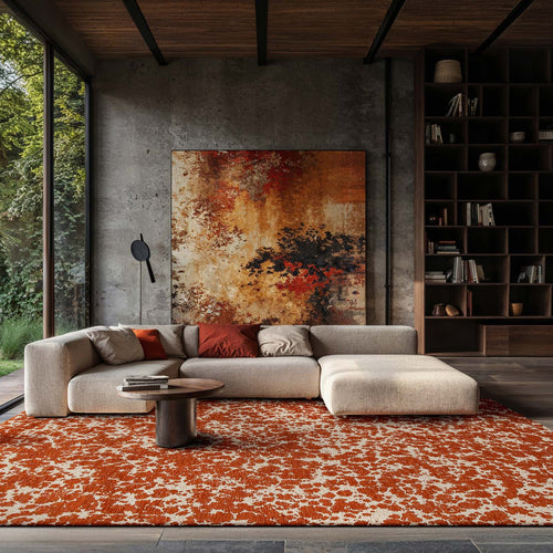 Lola&Moi vloerkleed Spiced Rice - rood -140x200cm - vtwonen shop