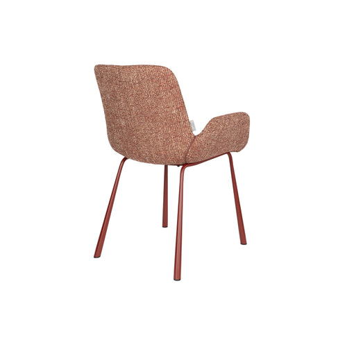 Zuiver Brit Eetkamerstoelen Armleuning Rood - Set van 2