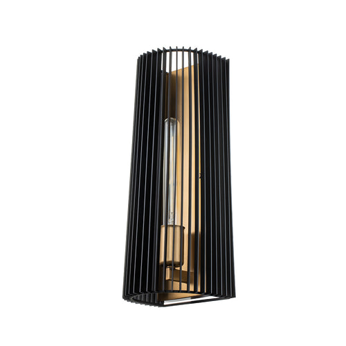 Elstead Kichler Linara Wandlamp Zwart & Natuurlijk Messing