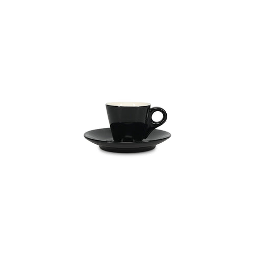 Bonbistro - Mokkaschotel 12,5cm zwart Barista - Set van 6
