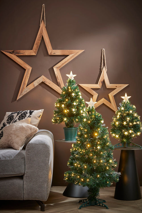 Luca Lighting Mercury Kunstkerstboom met Fibre Optic Verlichting - H45 x Ø25 cm - Groen - vtwonen shop