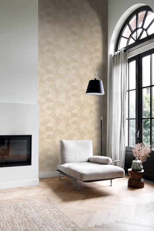 Origin Wallcoverings behang grafisch 3D motief zandkleurig - 0.53 x 10.05 m - 347983 - vtwonen shop