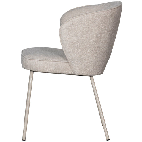 WOOOD eetkamerstoelen Admit - Polyester - Pebble - Set van 6 - vtwonen shop