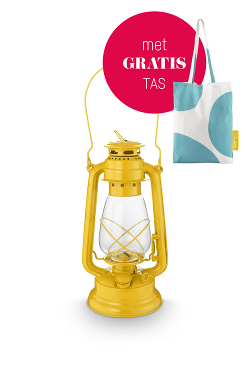 vtwonen - Olielamp - Metaal -  Geel - 17x33cm