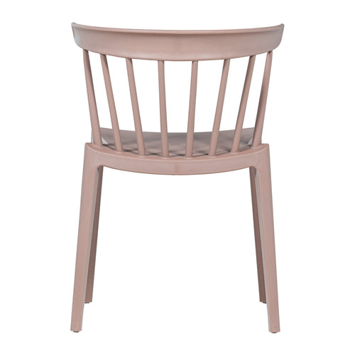 WOOOD tuinstoelen Bliss - Kunststof - Zalm Roze- 75x52x53 - Set van 2
