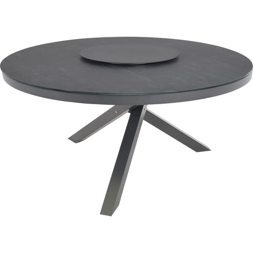 Lesli Living tuintafel Mojito - antraciet - Ø150x74cm