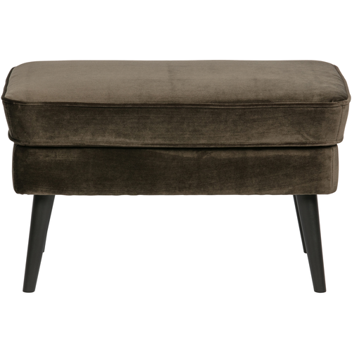 WOOOD hocker Rocco - Velvet - Warm Groen - 47x77x51 - vtwonen shop