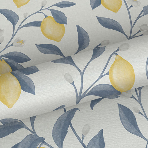 Sanders & Sanders behang fruit blauw en geel - 53 cm x 10 m - 641016