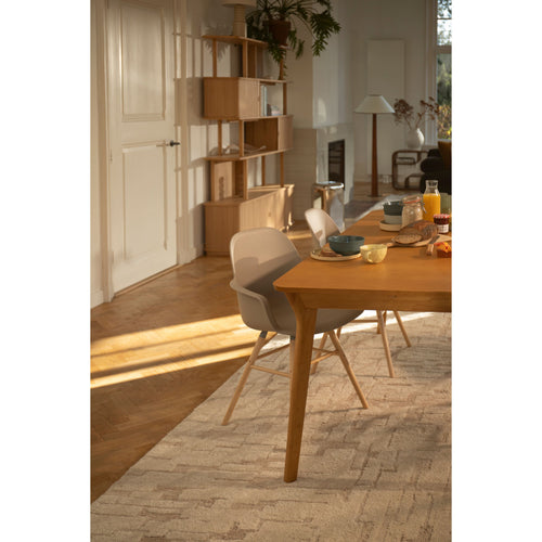 Zuiver Albert Kuip Eetkamerstoelen Armleuning Taupe - Set van 2