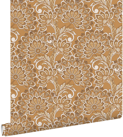 ESTAhome behang vintage bloemen bruin - 50 x 900 cm - 131089 - vtwonen shop