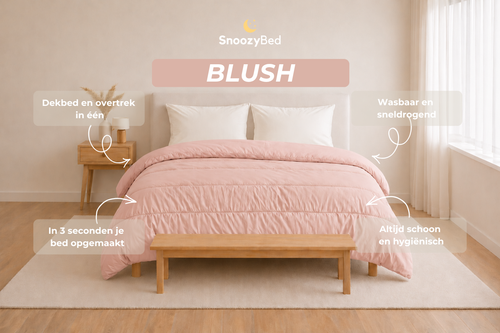 SnoozyBed - Dekbed zonder overtrek Blush