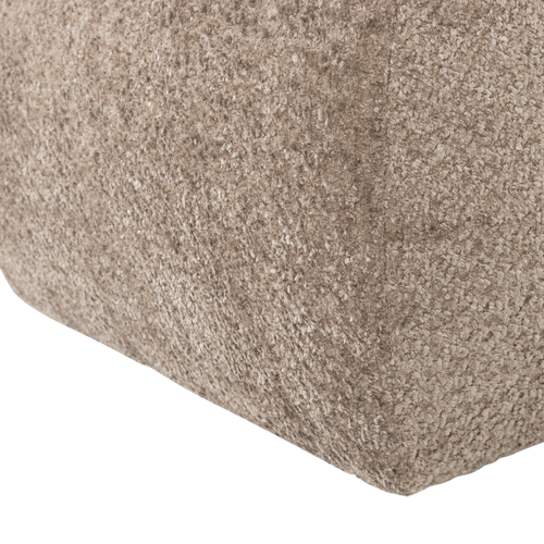 WOOOD poef Mojo Base - Wollig - Donkerzand - 45x84x64