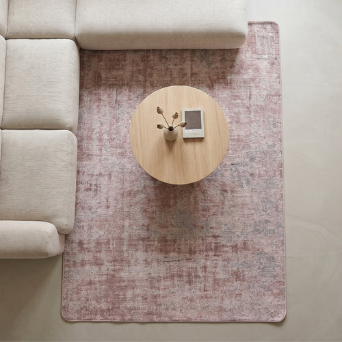DÉJA Living Vloerkleed Ruma - Roze Stof - 68x220cm