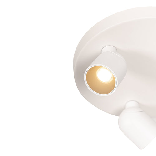 Atmooz plafondspot Nox 3 rond - wit - Ø 25 x H 2,5 cm - geïntegreerde led