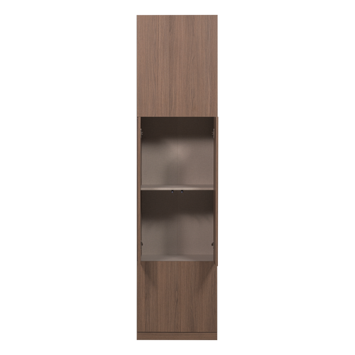 WOOOD smalle opbergkast Build - Walnoot Fineer - Bruin - 215x54x41