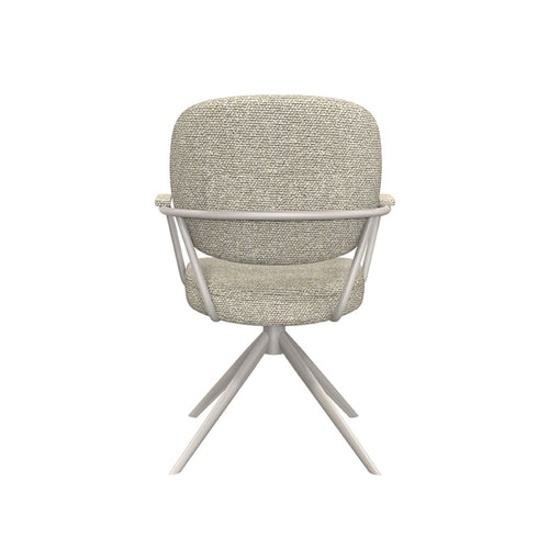 LABEL51 Eetkamerstoel Basel - Naturel Bouclé - Draaibaar - vtwonen shop